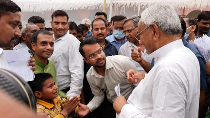 Sonu Kumar talks to Bihar Chief Minister Nitish Kumar | Photo: By special arrangement