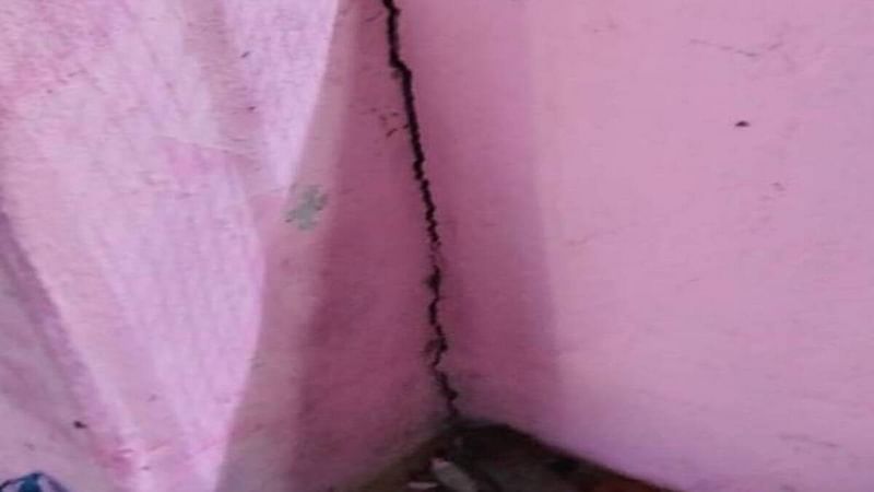 Cracks at the house of Subhashish Das | Photo: By special arrangement