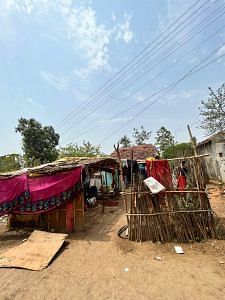 Mathura's half-made house in her new neighbourhood | Jyoti Yadav