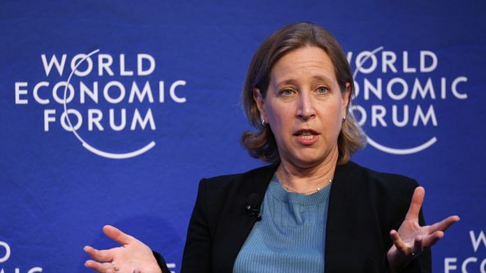 YouTube CEO Susan Wojcicki at World Economic Forum, Davos