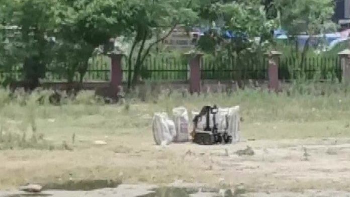 The cache of explosives recovered from terror suspects in Karnal, Haryana | Photo: ANI/Twitter