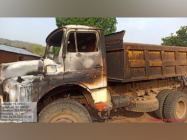 Naxals torch six vehicles in Odisha's Kalahandi
