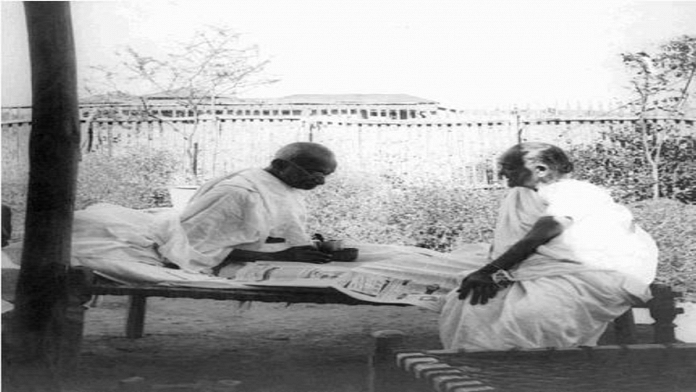 Kasturba Gandhi and Mahatama Gandhi