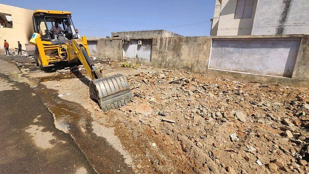 Representational image of a JCB during a demolition drive | Photo: ANI