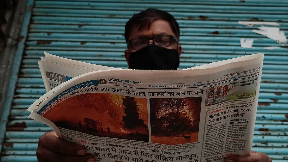 Newspapers are waning in popularity, according to NFHS-5. Representational image | Photo: Lakshya Jain/Unsplash