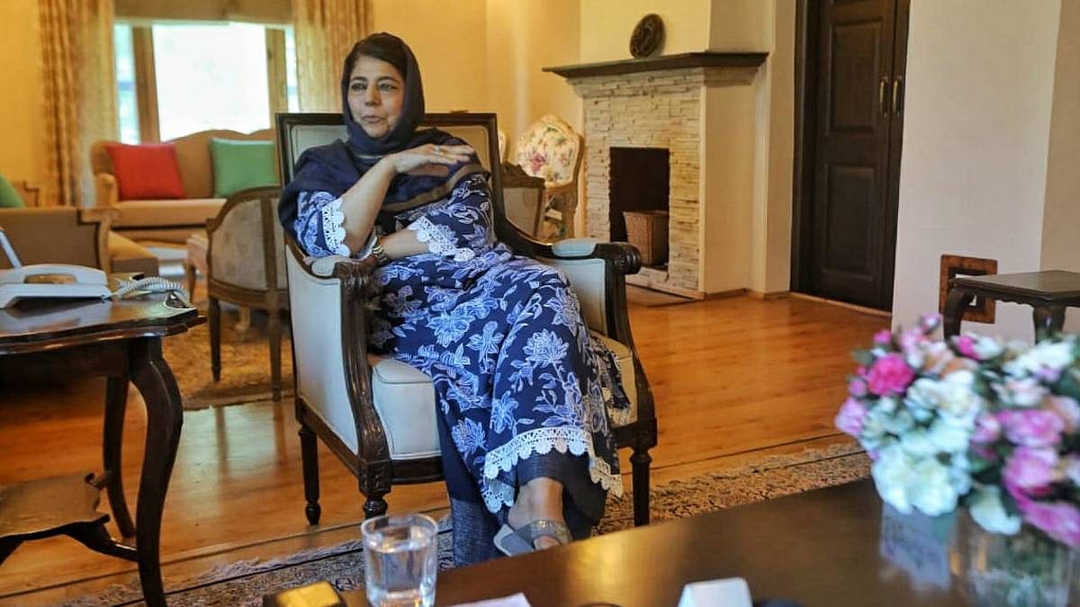 mehbooba Mehbooba Mufti at her residence in Kashmir | Photo: Praveen Jain | ThePrint