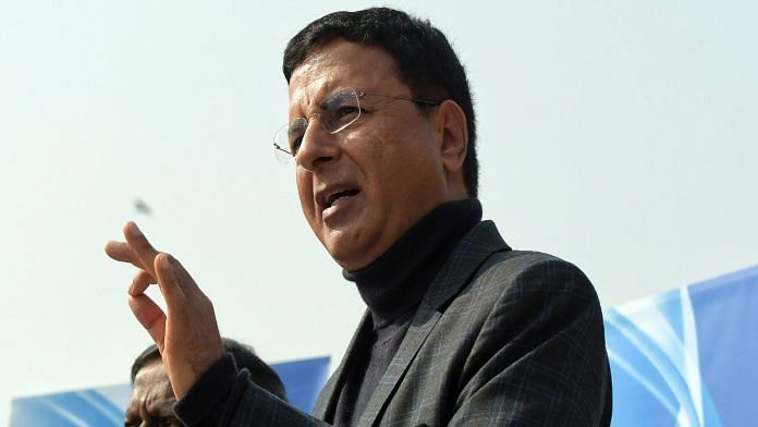 File photo of Congress General Secretary Randeep Singh Surjewala | ANI