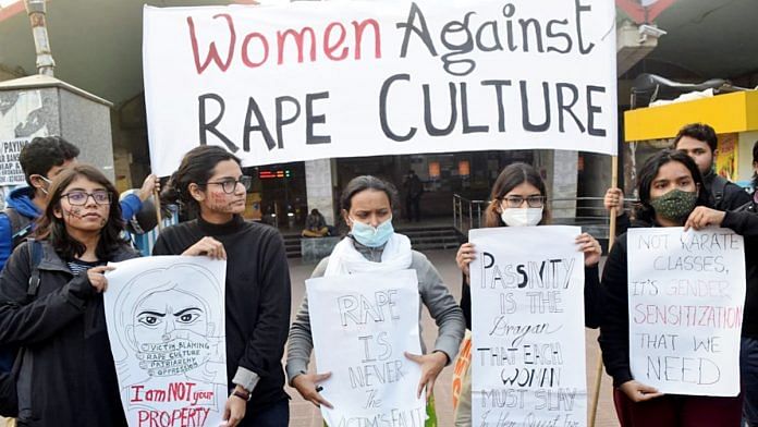 Representational image of a protest against rape, in Kolkata | ANI