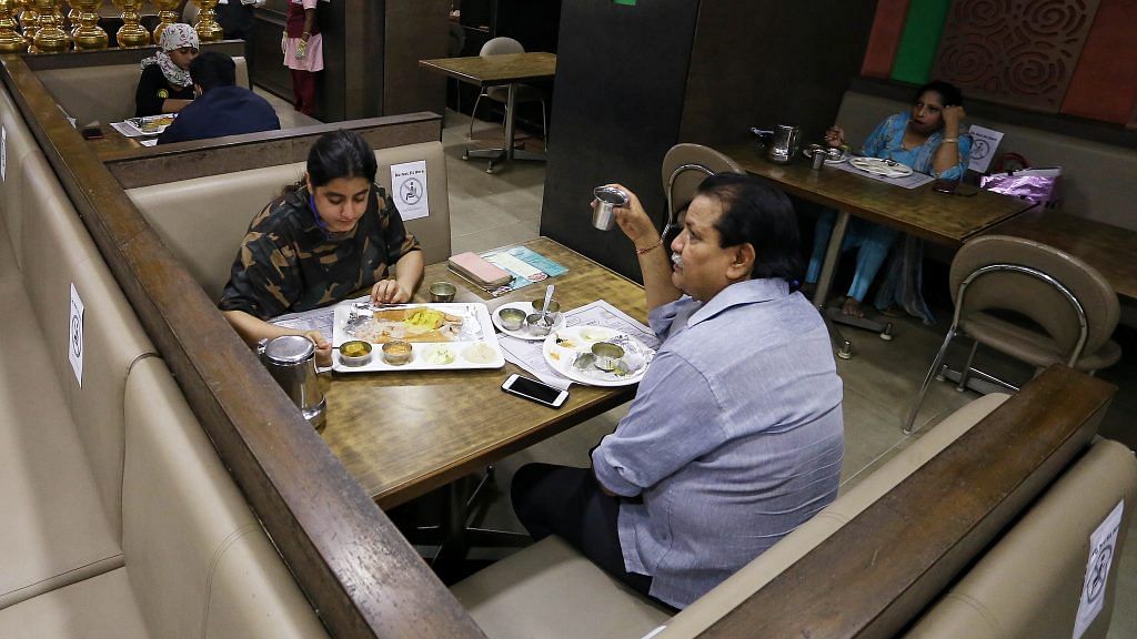 Representational image | People having a meal at a restaurant | ANI Photo