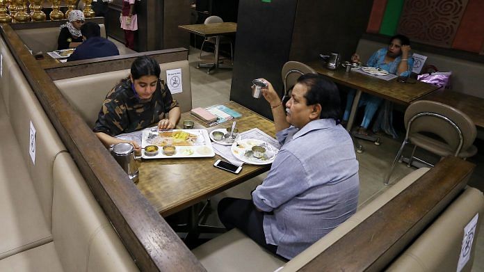 Representational image | People having a meal at a restaurant | ANI Photo
