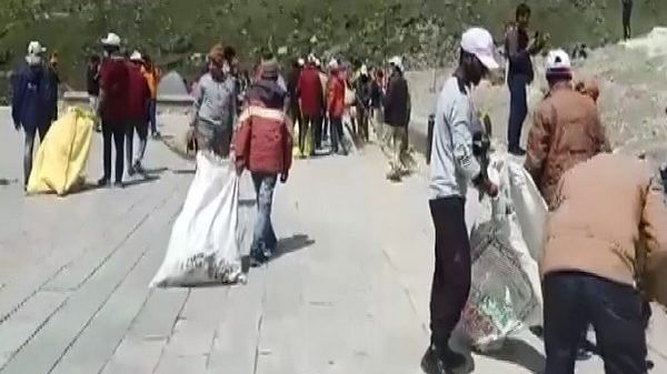 On PM Modi's appeal, pilgrims, govt agencies, NGOs undertake cleanliness drive near Kedarnath Dham