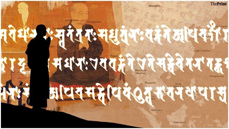 Buddhist Asia had a globalised script 1,000 yrs before the West. It spread from north India