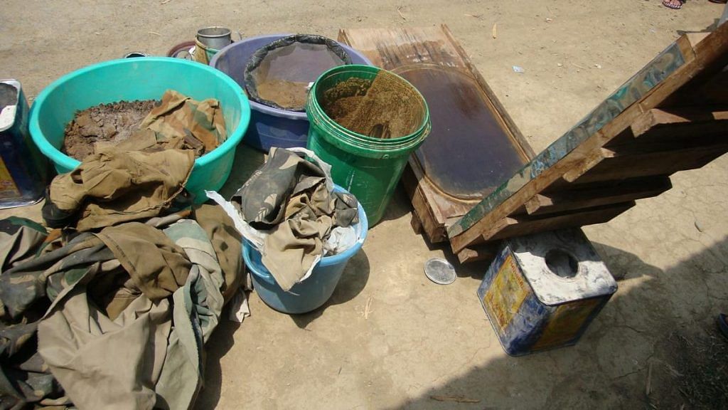 Items recovered after busting a brown sugar-making factory in Manipur | Manipur Police