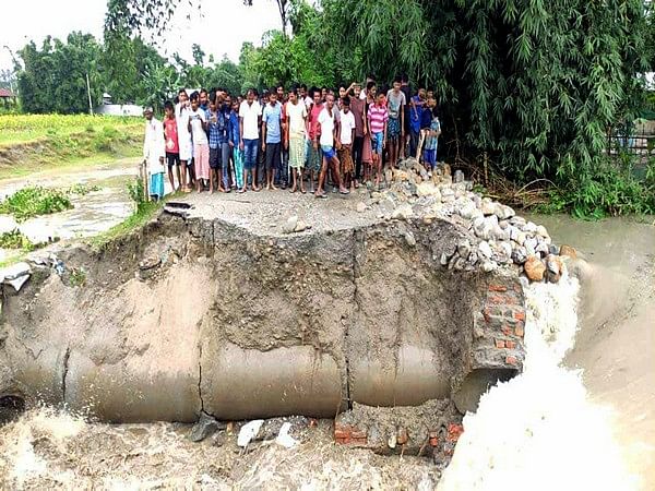 Assam: Flood water washes away road in Udalguri, at least 10 villages submerged