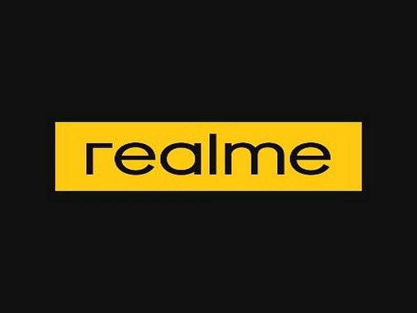 Download Realme Logo Two Points Wallpaper | Wallpapers.com