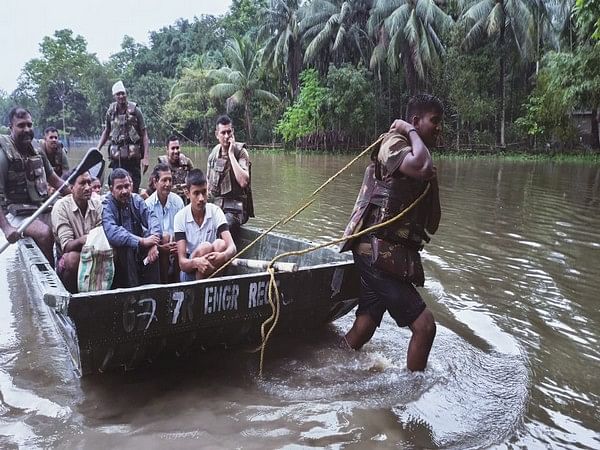 Assam Floods: Indian Army continues rescue operations for fourth consecutive day