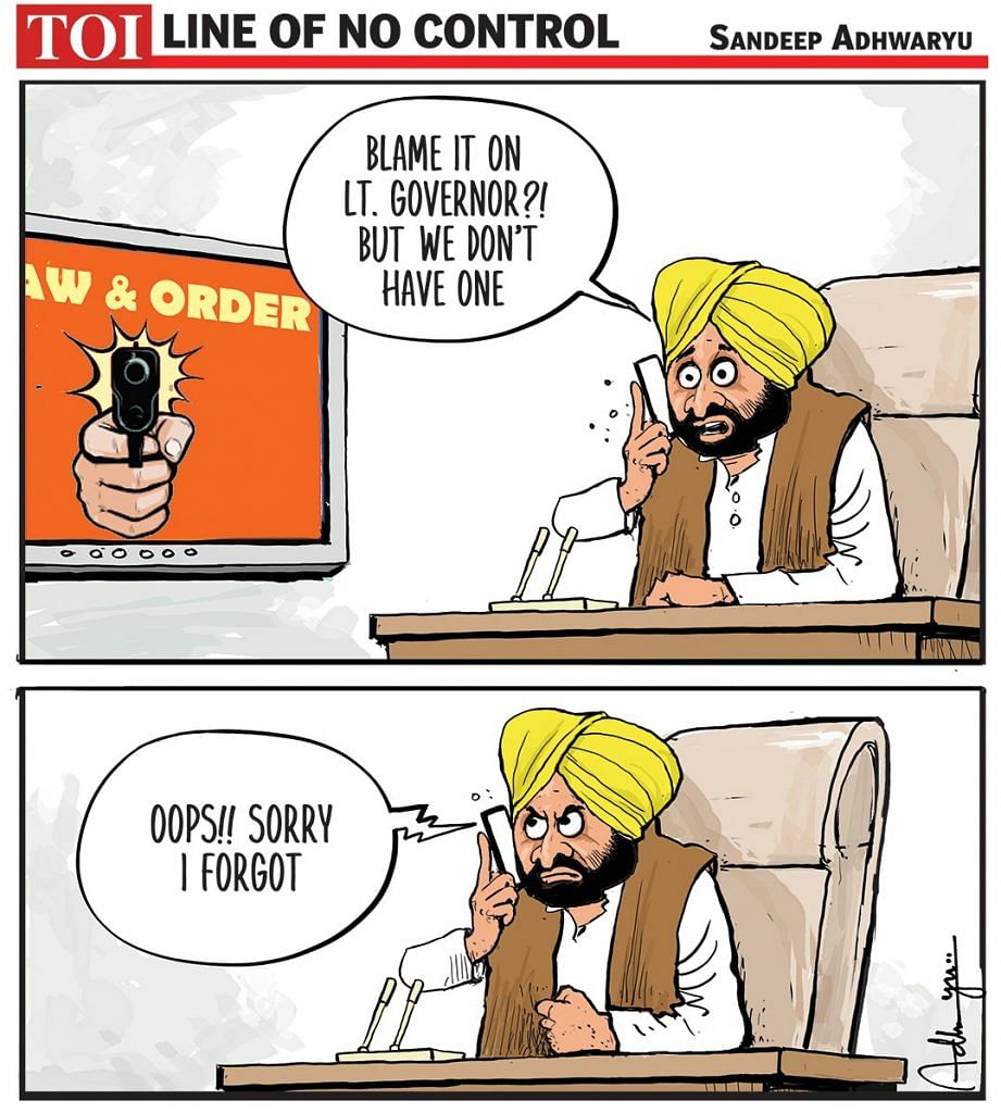 Sandeep Adhwaryu | Times of India | Twitter/@CartoonistSan