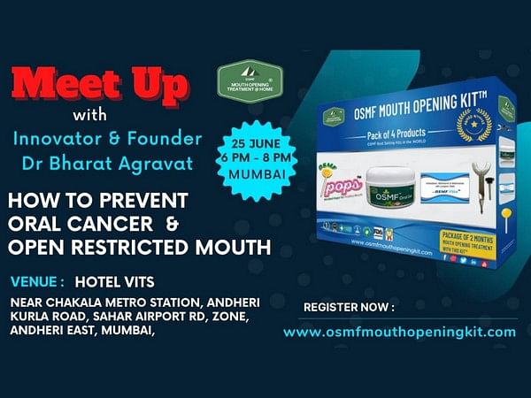 Meet innovator and founder Dr Bharat Agravat in Mumbai, watch him talk on oral cancer and OSMF mouth opening kit