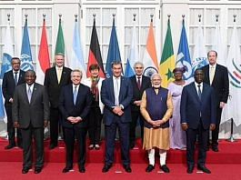 Attendees pose for a group photo at the 48th G7 Summit on 26 June | PTI