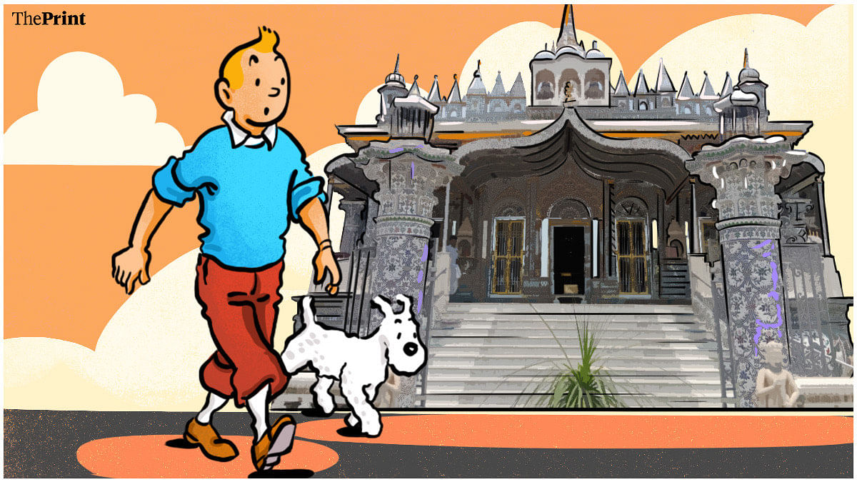 Tintin did come to India—this Jain temple in Kolkata is proof