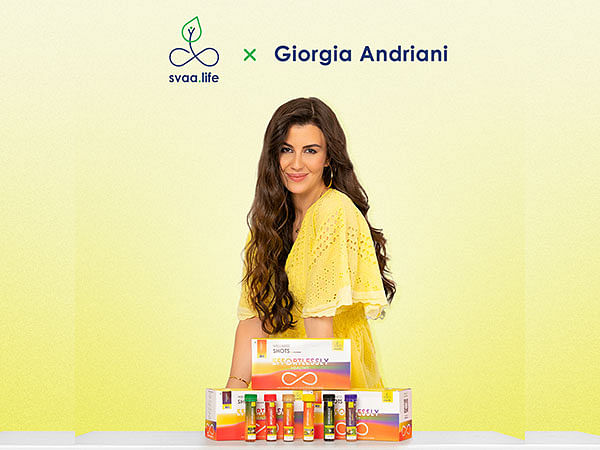 svaa.life's brings world's first plant based collagen beauty, ready-to-drink wellness shot launched by Giorgia Andriani