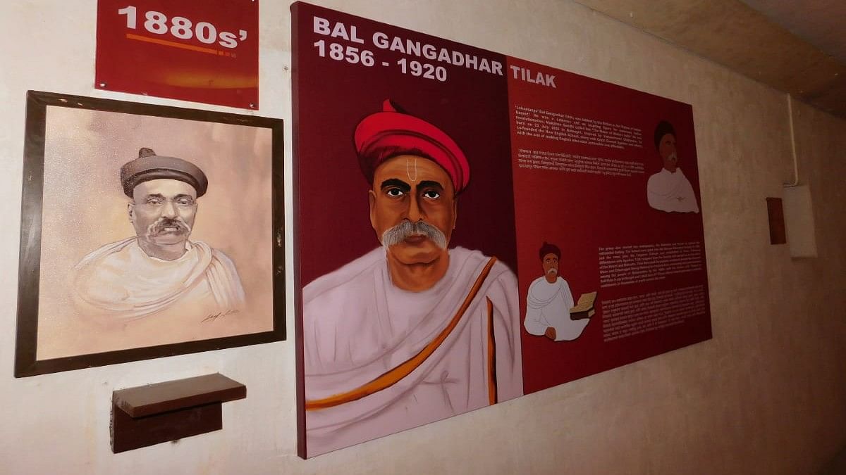 Exhibit on Bal Gangadhar Tilak at Kranti Gatha gallery | Picture Courtesy: Raj Bhavan