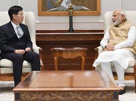Foxconn Chairman Young Liu with PM Narendra Modi Thursday | Twitter | @Narendramodi