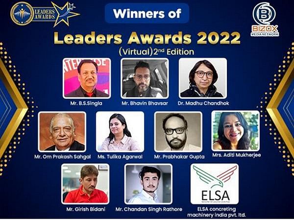Bizox Media Network organised 'Leaders Awards 2022' - Virtual, felicitated Top Companies & Individuals