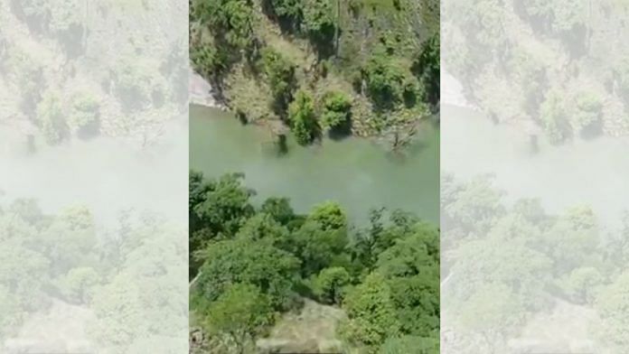 Screengrab of a video of the lake shared by a government official | By special arrangement