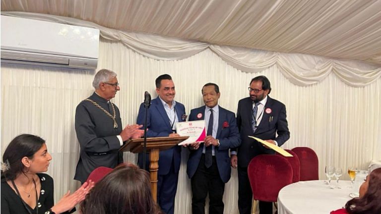 In the British House of Lords, Upendra Rai was honoured for his journalism