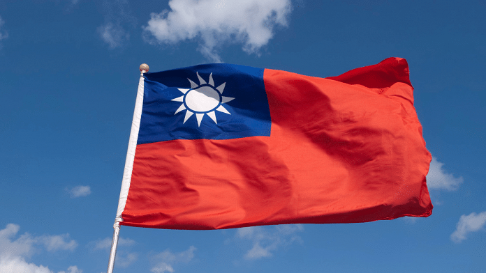 The Taiwan flag