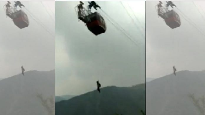 Rescue operation underway in Himachal Pradesh's Timber Trail Parwanoo, on 20 June 2022 | Twitter/@ANI