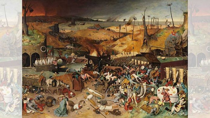 The Triumph of Death, a 1562 oil painting by Pieter Bruegel the Elder, is believed to have been influenced by outbreaks of Black Death | Commons