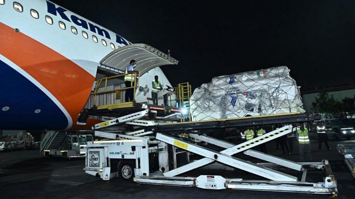 Second consignment of India's earthquake relief assistance for Afghanistan reaches Kabul, on 24 June 2022 | Twitter/@MEAIndia