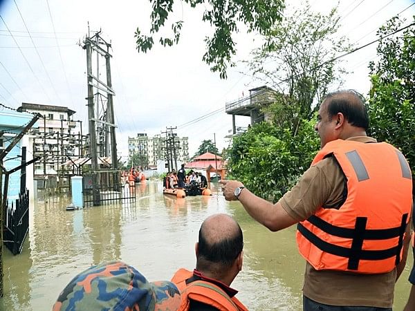 Assam CM visits flood-affected areas of Silchar, reviews situation