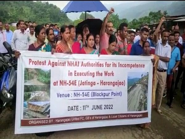 Locals in Assam's Dima Hasao protest over condition of NH-27