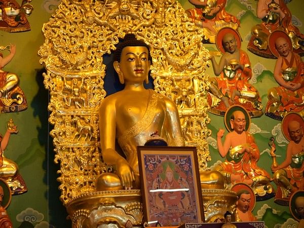 Lord Buddha's Holy Relics displayed at Ganden Monastery in Mongolia ...