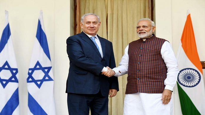 Benjamin Netanyahu with PM Modi | Source: Flickr