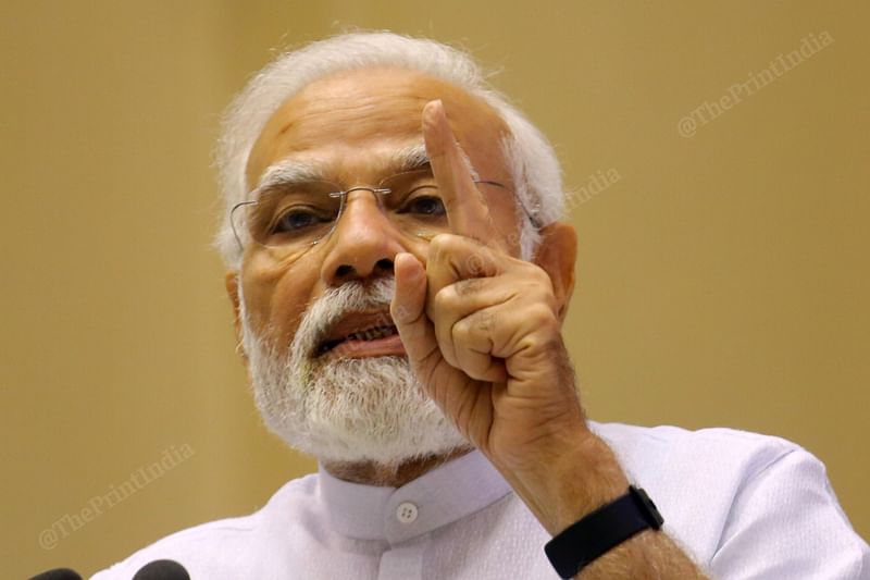 PM Modi at the event in Vigyan Bhawan | Praveen Jain | ThePrint