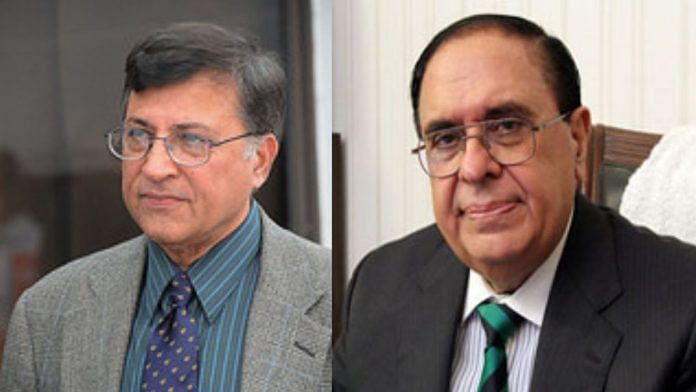 (L-R) Pervez Hoodbhoy and Atta-ur-Rahman | ThePrint
