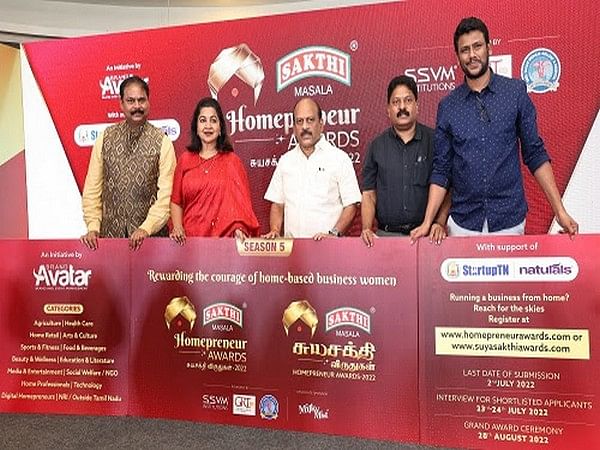 The 5th season of Sakthi Masala 'Homepreneur Awards 2022' launched in the city today