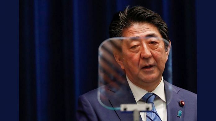 File image of former Japanese Prime Minister Shinzo Abe | Photo credit: Reuters via ANI photo