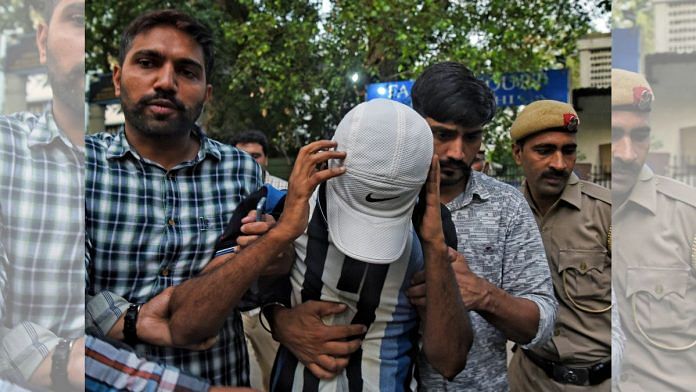 AltNews co-founder Mohammed Zubair being produced before Patiala House court in New Delhi, on 2 July 2022 | ANI photo