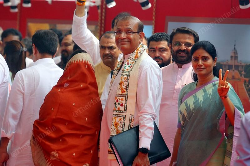 MP Jayant Sinha at Parliament House. Sinha's father Yashwant SInha is the Opposition candidate | Photo: Praveen Jain | ThePrint