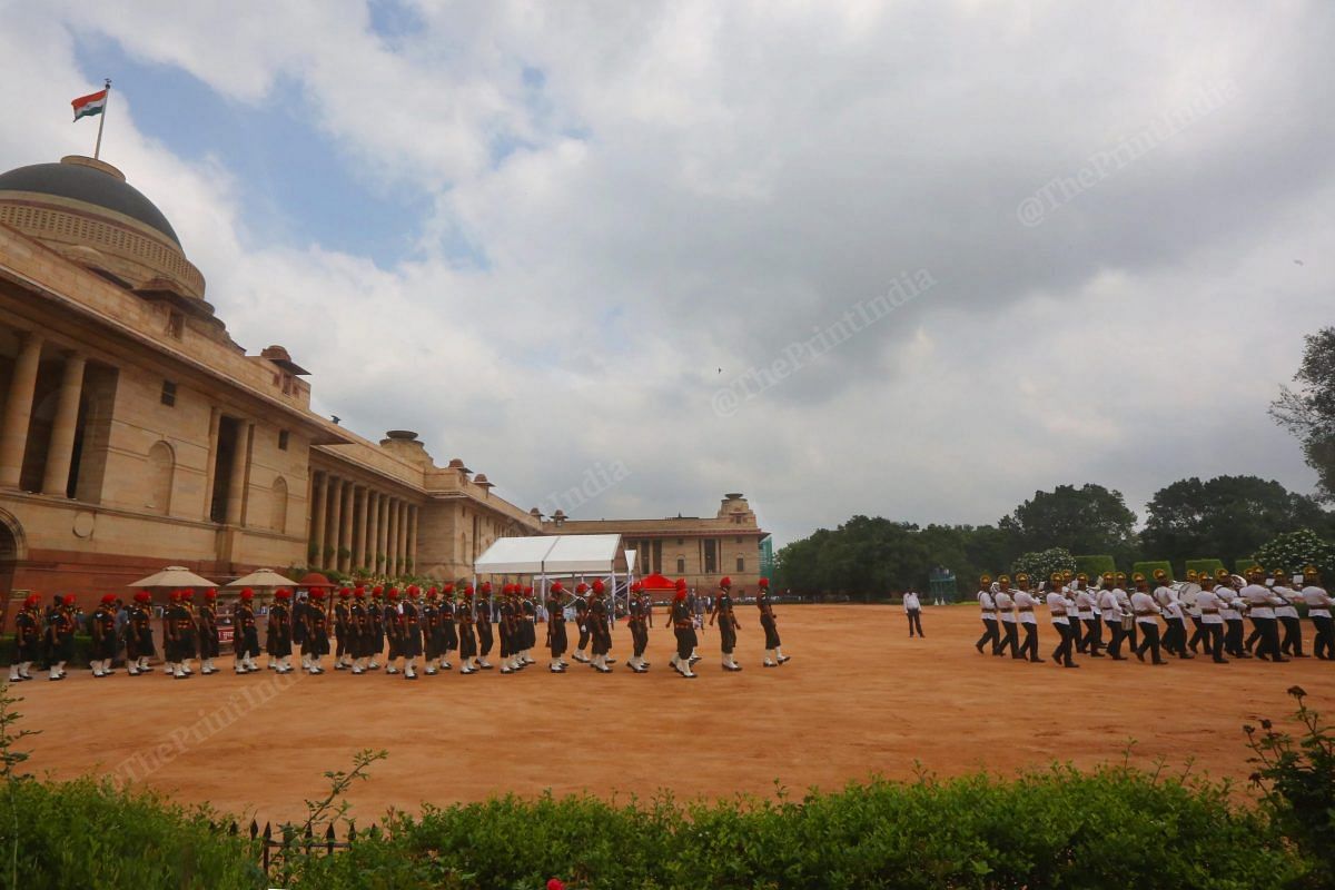 Preparations for the Guard of Honour at the Rashtrapati Bhavan | Praveen Jain | ThePrint