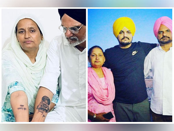 Sidhu Moosewala's parents get son's tattoo inked on their arms