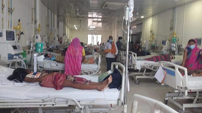 File photo of the emergency ward at the BRD Medical College in Uttar Pradesh's Gorakhpur | Photo: Unnati Sharma | ThePrint