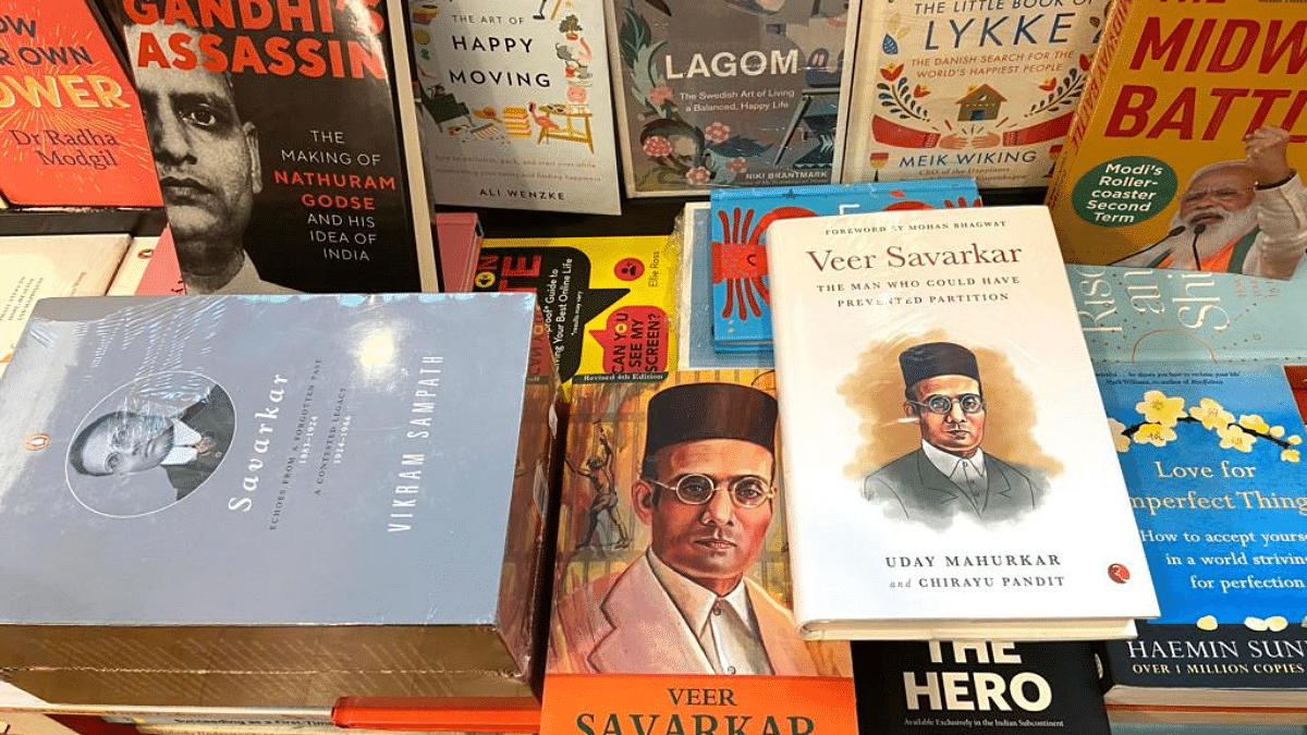 Biographies of Hindu Right icons are a common sight in Delhi bookstores | Zoya Bhatti/ThePrint
