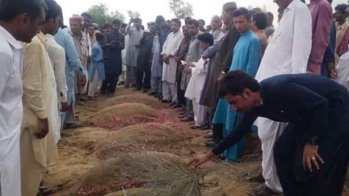 Ceremonial burial for killed deer in Pakistan's Thar | via Twitter