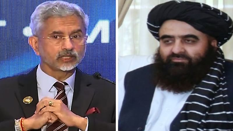 EAM S Jaishankar and Taliban foreign affairs minister Amir Khan Muttaqi | File photos